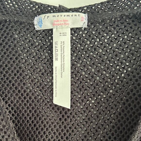 FP Movement Black Mesh hooded Women's Swim Cover-Up Small - Picture 2 of 7